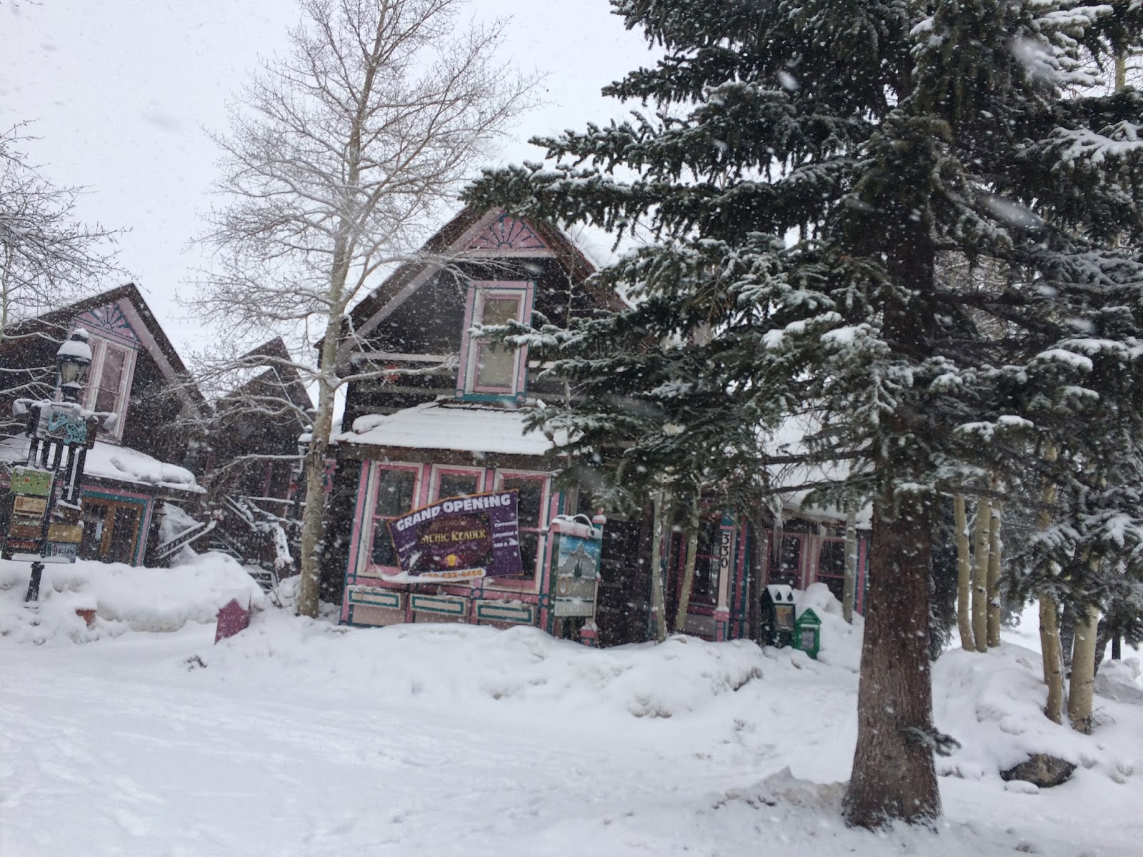 Mojoy Ski School and downtown Breckenridge